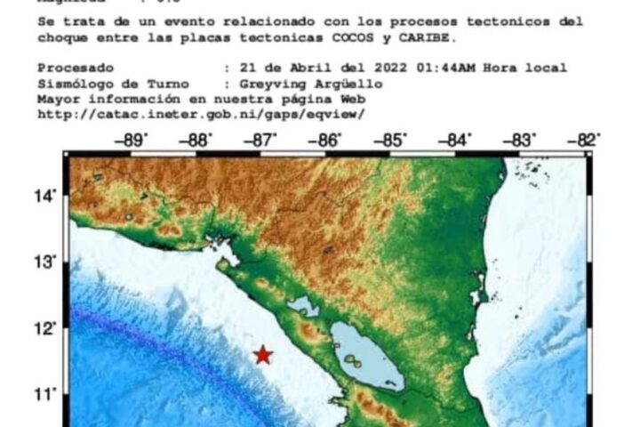 Sismo en Nicaragua