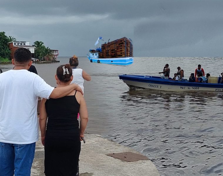 Familiares de pescadores desaparecidos en la bahía de Bluefields